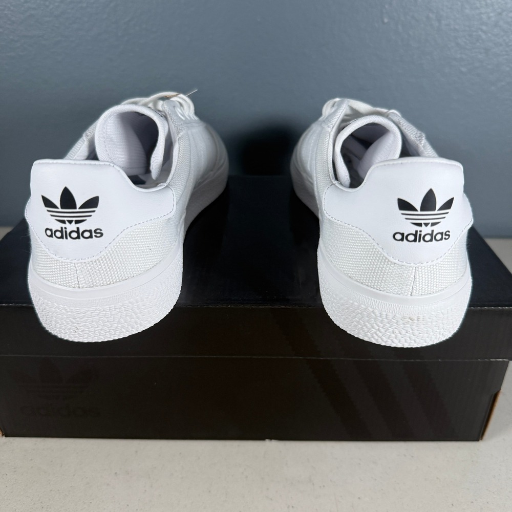 Adidas Originals 3MC White Canvas Skate Shoes Sneakers B22705 Mens 8 Womens 9 - Picture 4 of 8